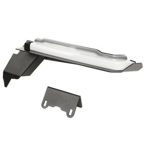 Jeep Wrangler Fender Flare Bracket - Front - Rugged Ridge - Chop Bracket Kit w/ Daytime Running Lights - Matte Black - `18-`22